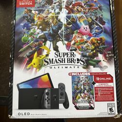OLED Super Smash Bros Model + 2 Games