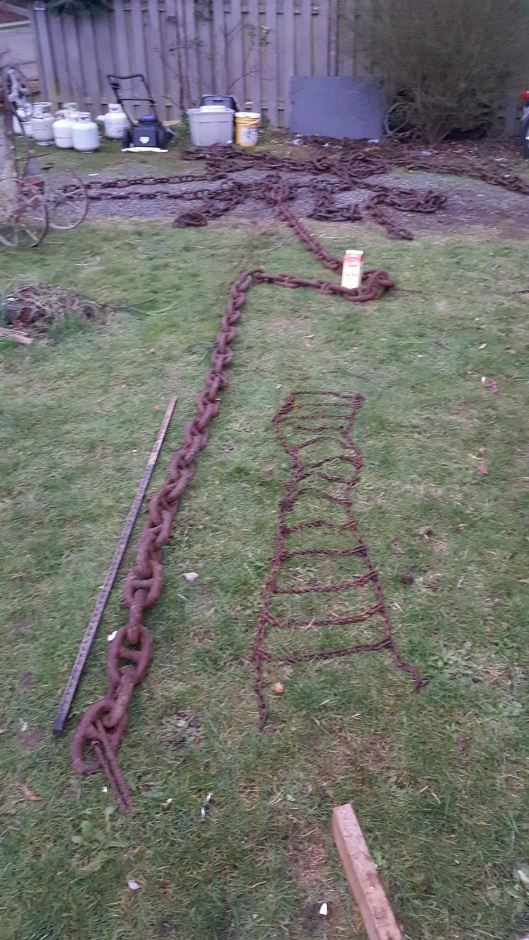 BETHLEHEM steel antique anchor chain
