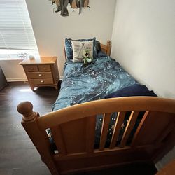 Twin Bed, chest, Night Stand 