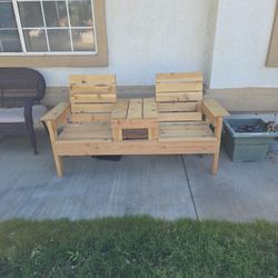 Side By Side Bench Handmade