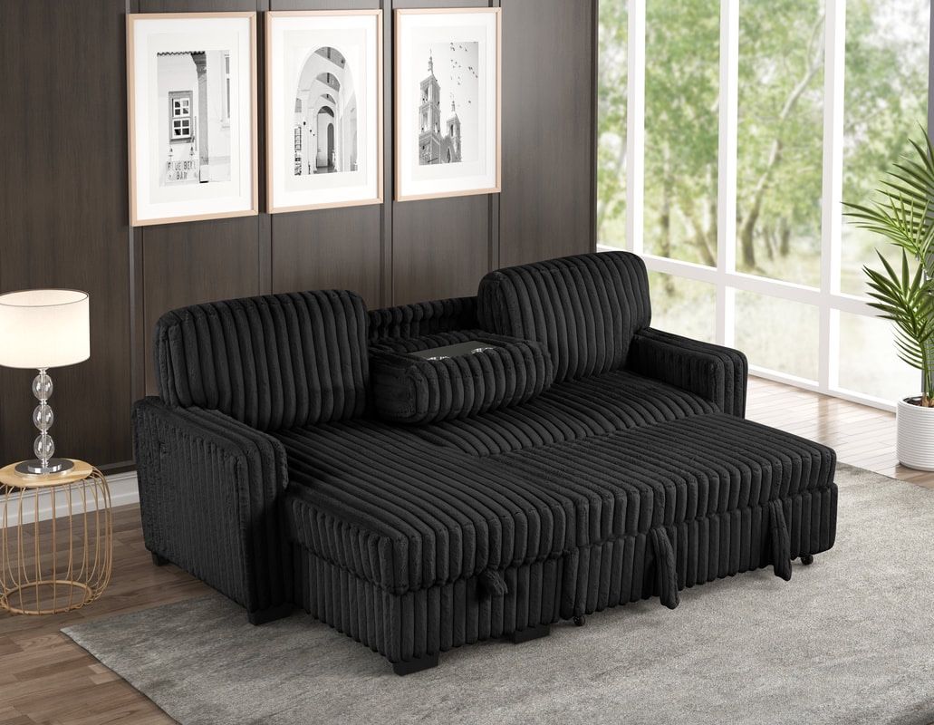 Ikea Sleeper Sectional Sofa With Pullout Bed And Storage And Charger