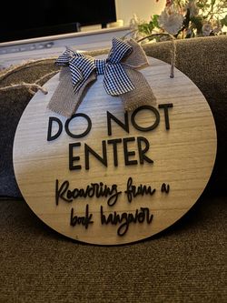 Book Lovers Farmhouse Style Aign Do Not Enter Recovering From A Book Hangover