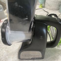 Presto Professional Salad Shooter 02970 Black Hand Electric Slicer Shredder
