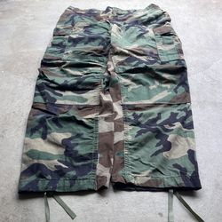 Vintage Military Camo Baggy Cargo Pants