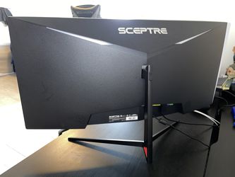 Sceptre 30-inch Curved Gaming Monitor 21:9 2560x1080 Ultra Wide/ Slim HDMI  DisplayPort up to 200Hz Build-in Speakers, Metal Black (C305B-200UN1)