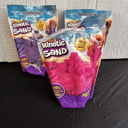 Kinetic Sand, 2lbs Pink OR  Purple Play Sand, Moldable Sensory Toys for Kids
