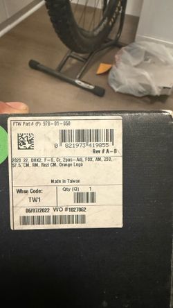 FOX DHX2 FACTORY SHOCK