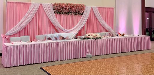 Party Decor - Backdrop fabric and curtains