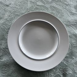 Royal Copenhagen Denmark #3066 Set Of 8 Blue Line Fajance Bread & Butter Plates