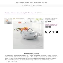 Princess House Skillet