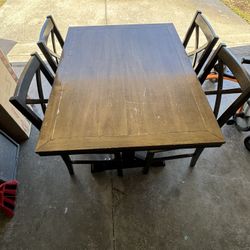 Wooden Table With chairs 