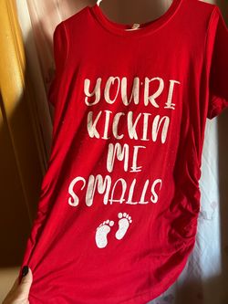 Red Maternity Graphic T-Shirt