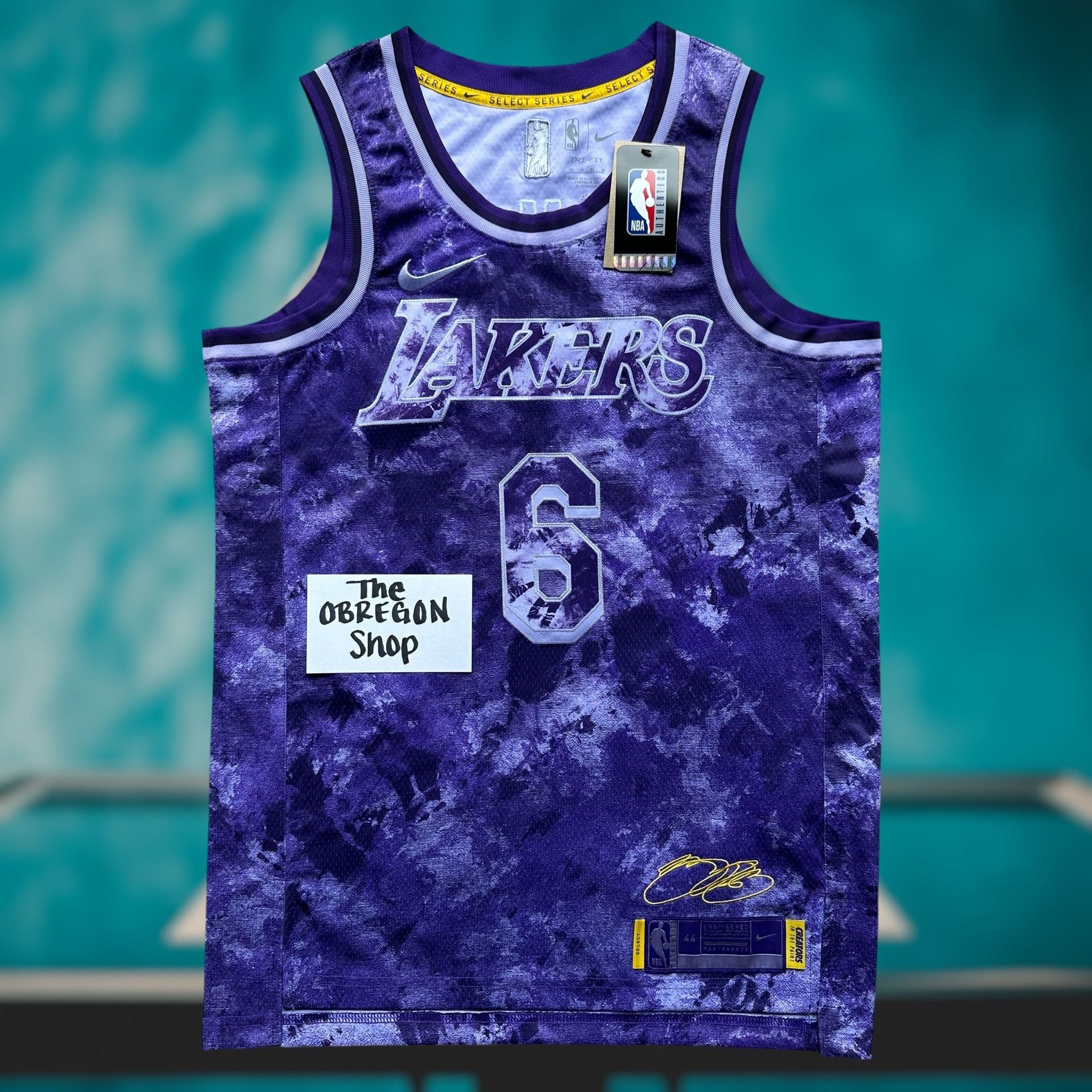 NIKE NBA LEBRON JAMES LOS ANGELES LAKERS 22/23 DRI FIT SWINGMAN MENS BASKETBALL JERSEY SIZE MEDIUM PURPLE NEW