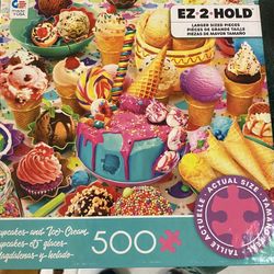 $3 Puzzles 500 & 300 Larger Pieces Complete  