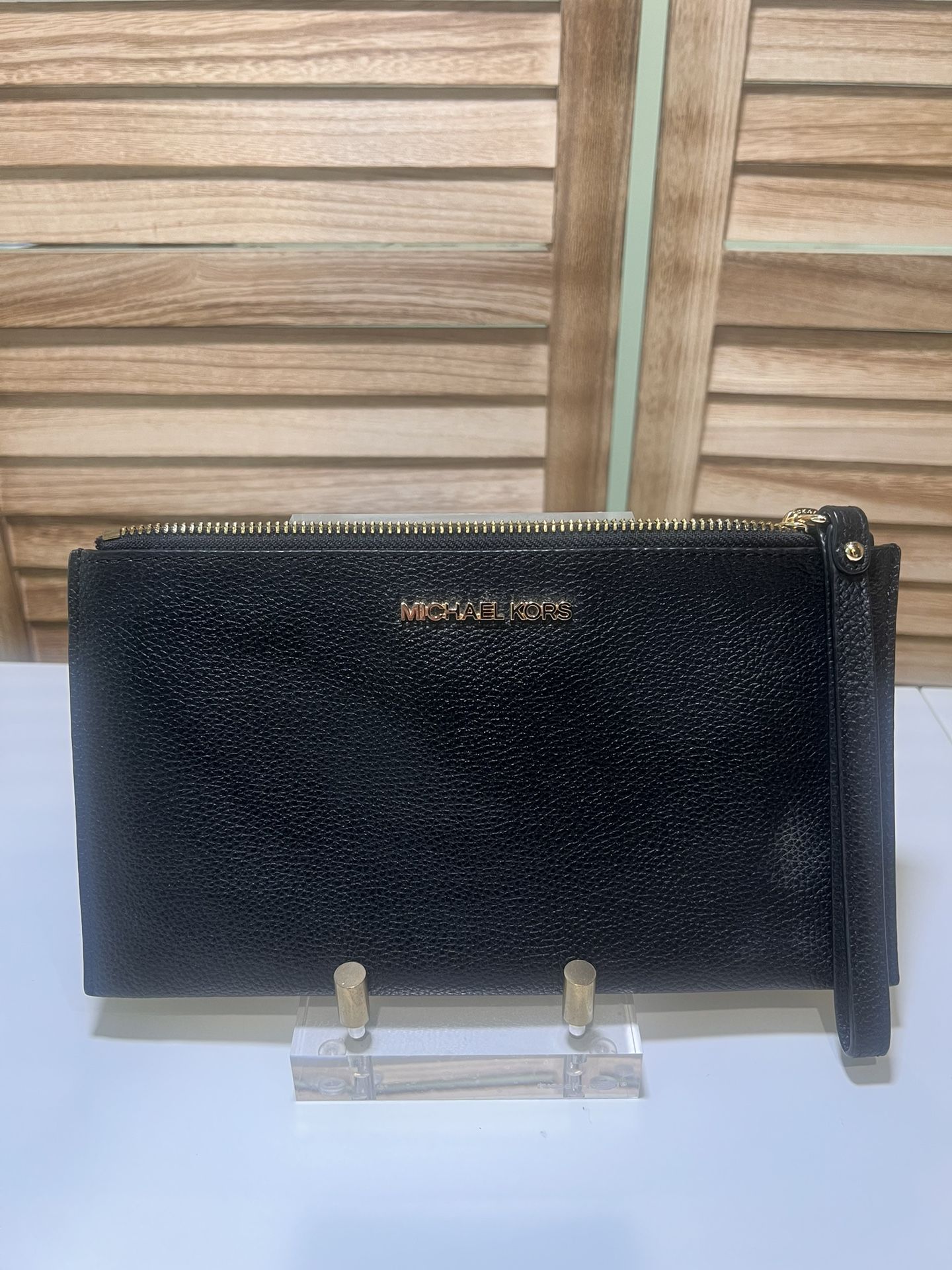 Michael Kors black wristlet like new