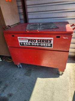 Construction tool and equipment storage box