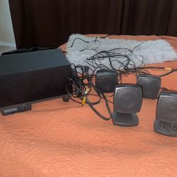 Vintage Altec Lansing ACS54 Computer Surround Sound, 4 Speakers + Subwoofer
