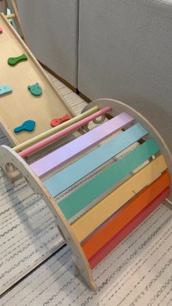 Rainbow toddler climber