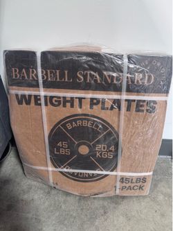 NEW Barbell Standard 45lb plate.