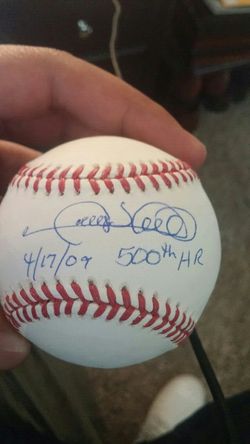 Gary Sheffield autographed baseball