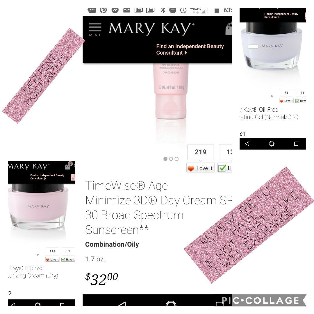 Moisturizing lotion 3 different kinds