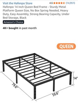 Queen metal frame