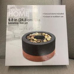 new in the box table top fire pit