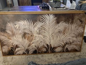 New!✨ 24x48 botanical boho wood framed canvas wall art Retails for 120