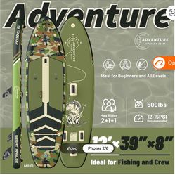 iTAOSTAR Adventure A01D High Premium Ocean Waters SUP 12'*39"*8 Drop Stitch Material Standup Paddle Family fishing Surfing Board