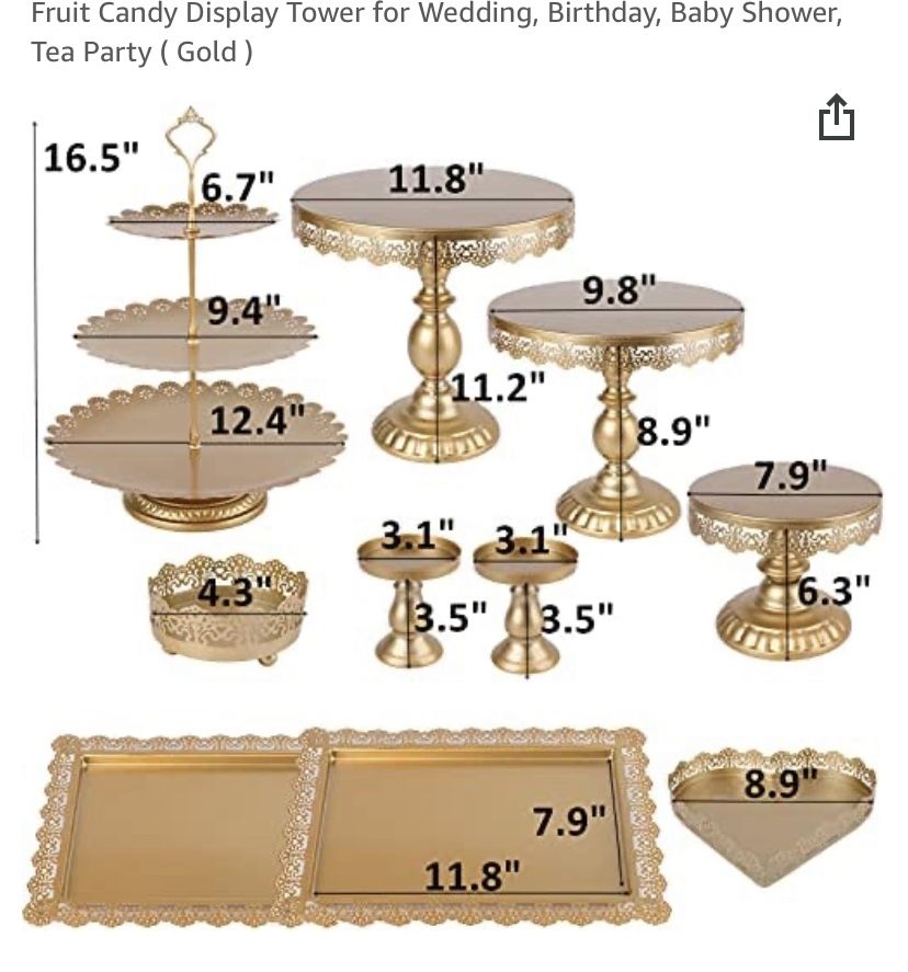 Cake Stand And Tray Set 