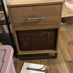Night Stand With Basket 