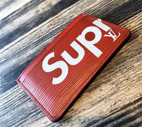Supreme X Louis Vuitton Epi Wallet RED