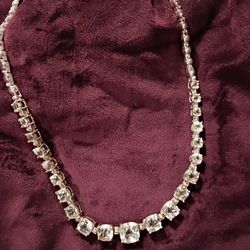 Prasiolote Graduated Tennis Necklace 