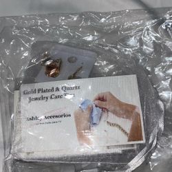 Gold Plated Set Of Quinceañera Jewelry And Earrings 