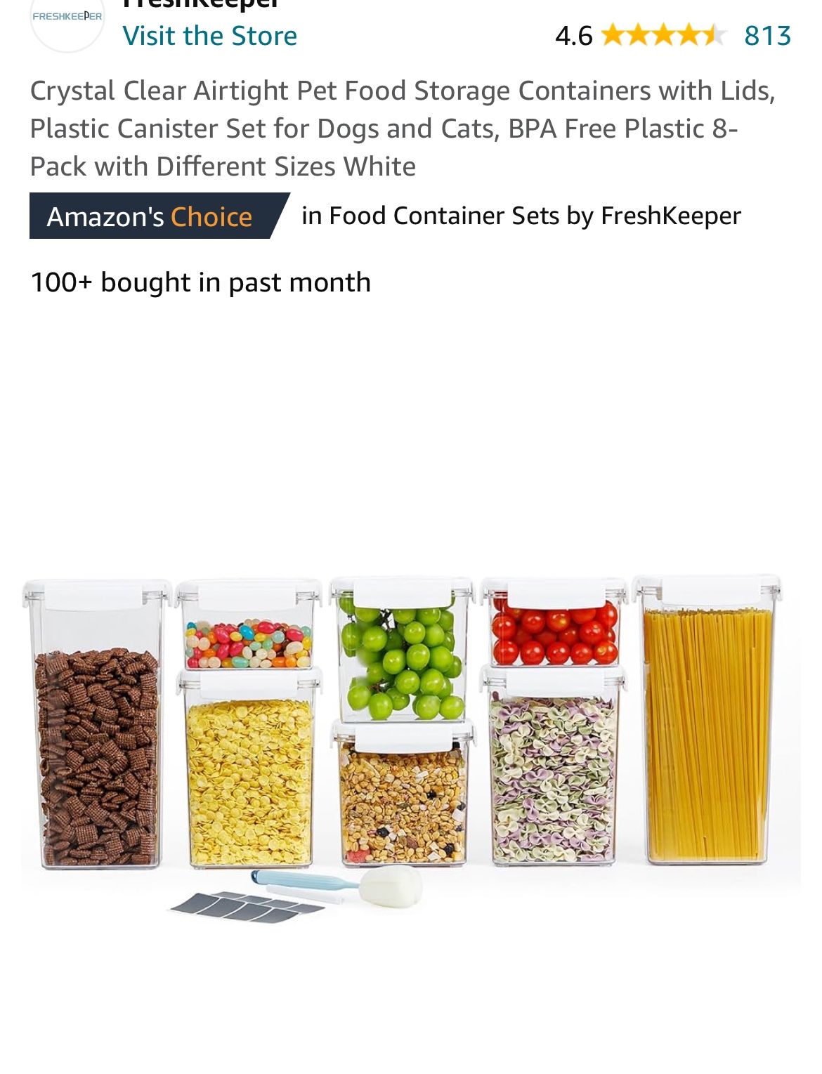 Freshkeeper Food Storage Container 8 Pack