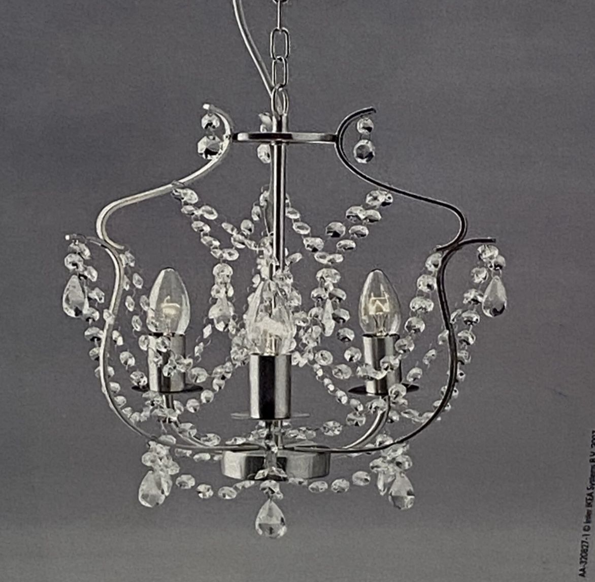 Ikea Kristaller 3 Arm Chandelier