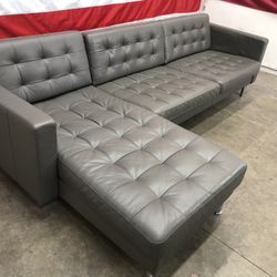 Free Delivery - IKEA MORABO Leather 2 Piece Sectional Couch