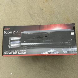 ION TAPE 2PC CASSETTE TAPE CONVERTER TO MP3s