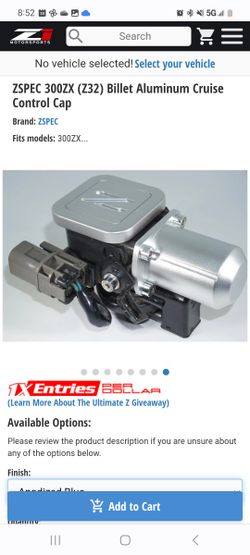 ZSPEC 300ZX (Z32) Billet Aluminum Cruise Control Cap BLUE