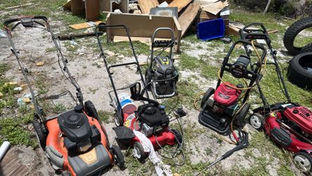 Lawnmower and power washer
