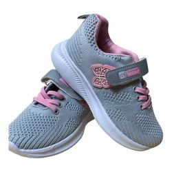 Kids Gray and Pink Sneakers