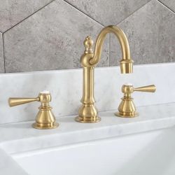 Water Creation Gold Faucet Set for Bathroom Sink