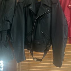 Men’s Leather Biker Jacket
