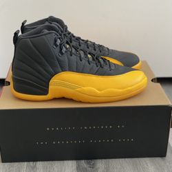 Jordan 12 Retro Black University Gold Size 11