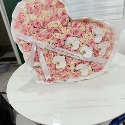 Heart Rose Bouquet 💐 Roses Ramo Valentines Day 