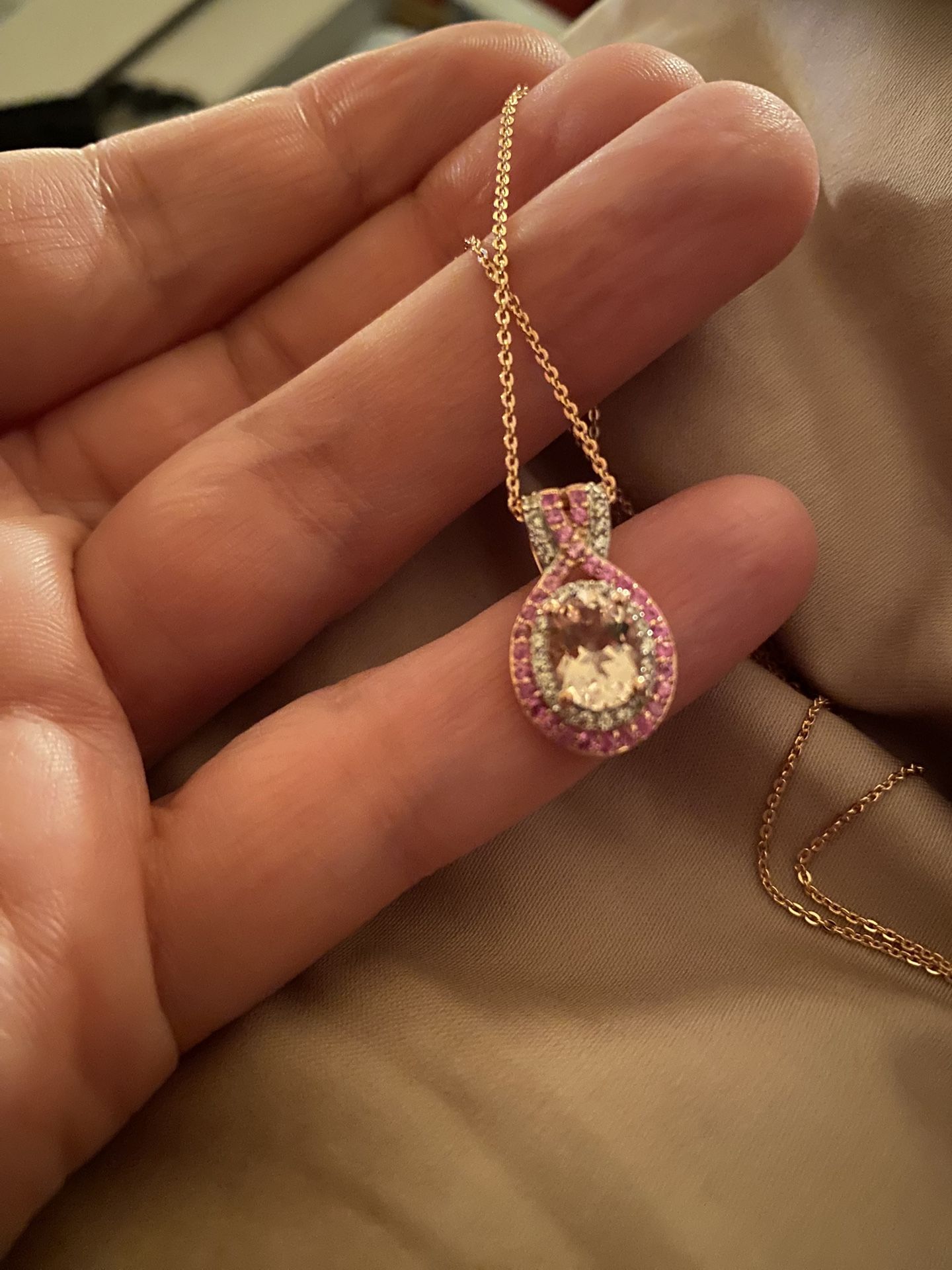 Marropino Morganite & Multi Gemstone necklace- new!