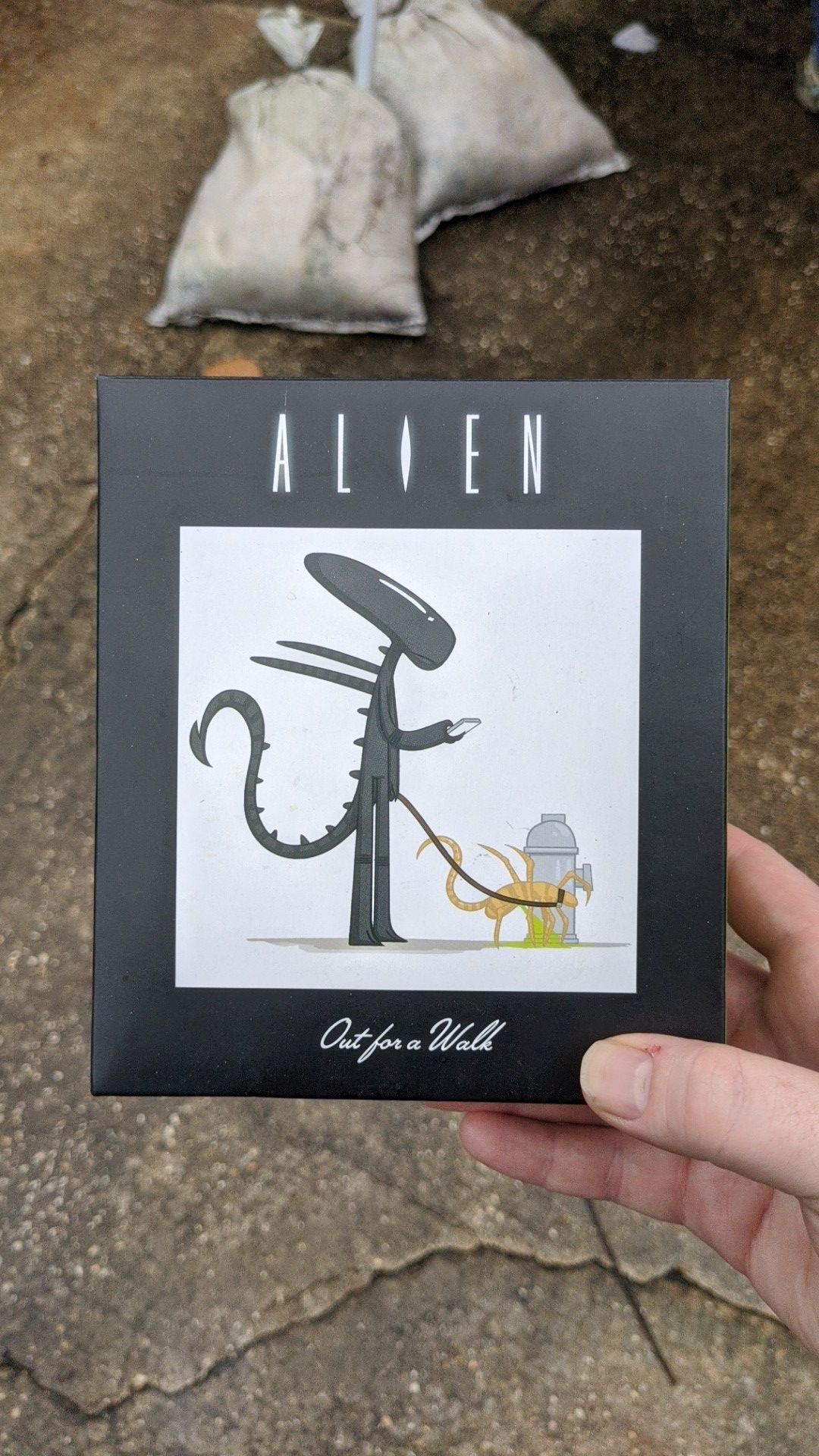 Alien statue