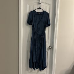 Blue High/Low Dress