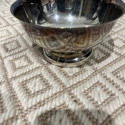 Stainless Steel Pedestal Bowl approx H3.5”W6” round