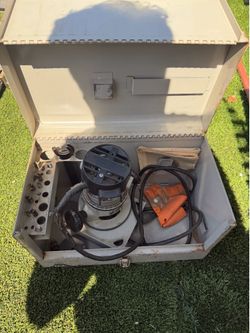 Vintage Rockwell Router Kit w/ Metal Case, Parts Included